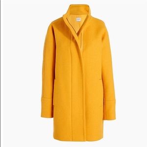 J crew mustard city coat